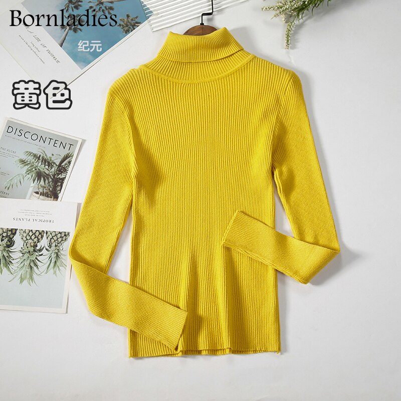 DressBetty - Basic Turtleneck Knitted Top