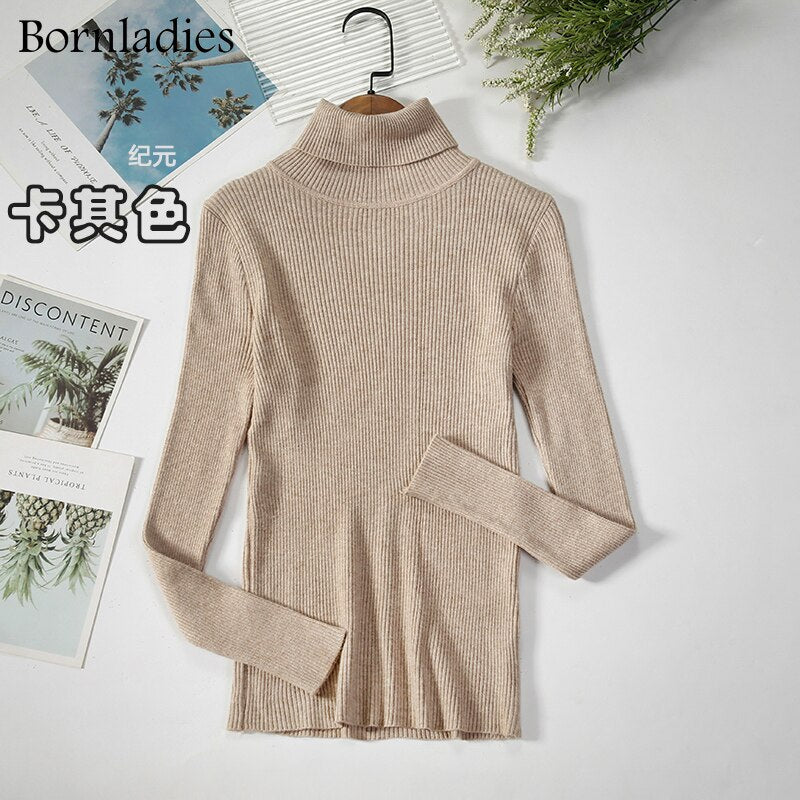DressBetty - Basic Turtleneck Knitted Top