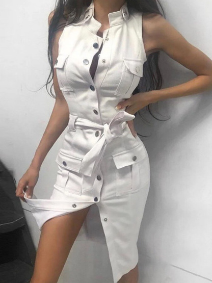 DressBetty - New  Women Bandage Button Dress