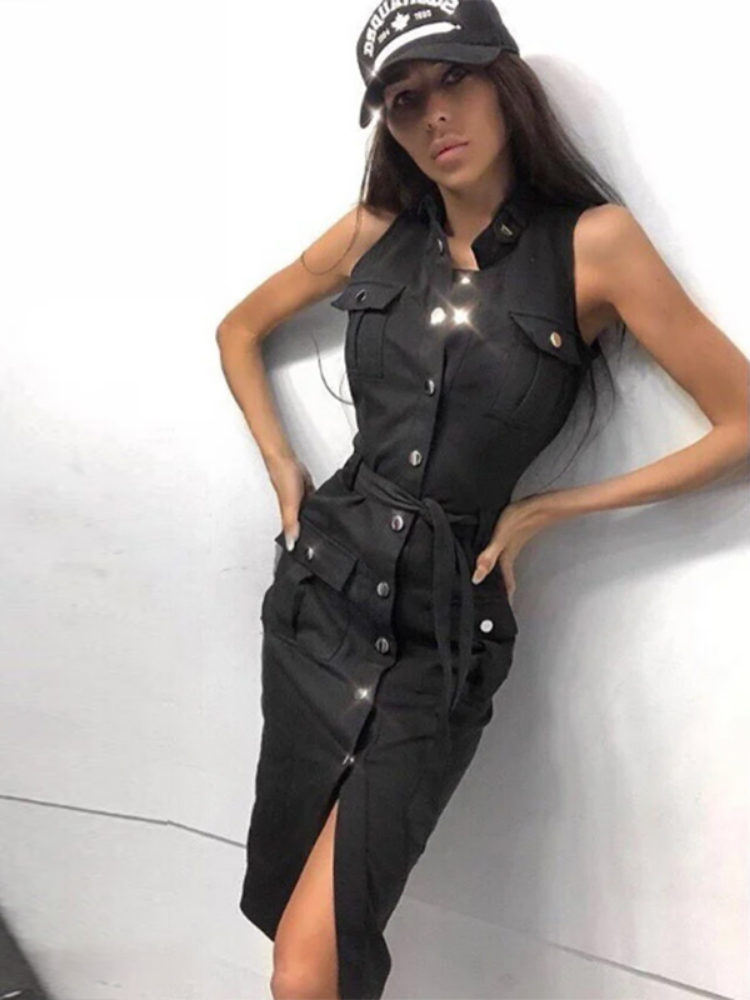 DressBetty - New  Women Bandage Button Dress