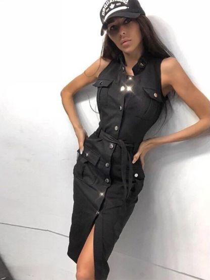 DressBetty - New  Women Bandage Button Dress