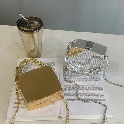 2022 Trend Designer PVC Box Clutch Bag