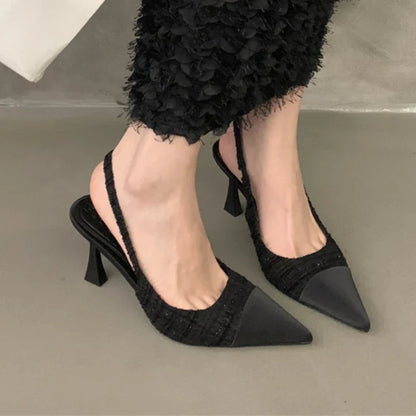 New Summer Casual Fashion Pointed Solid Color  Elegant Comfortable Stilettos Low Heel Pumps