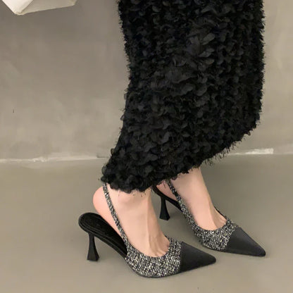 New Summer Casual Fashion Pointed Solid Color  Elegant Comfortable Stilettos Low Heel Pumps