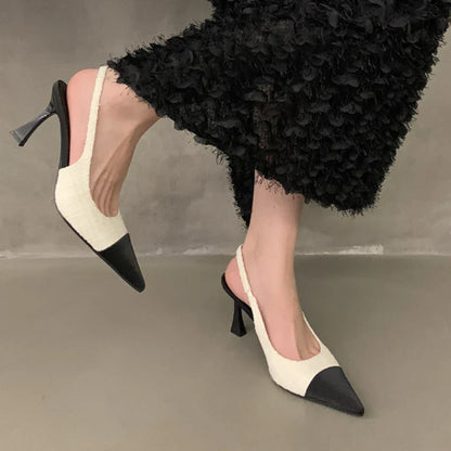 New Summer Casual Fashion Pointed Solid Color  Elegant Comfortable Stilettos Low Heel Pumps
