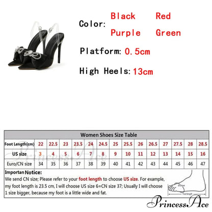 Crystal Butterfly Elegant Sandals - Purple Green Heels