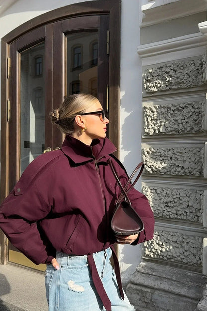 Buttoned Short Street Jacket