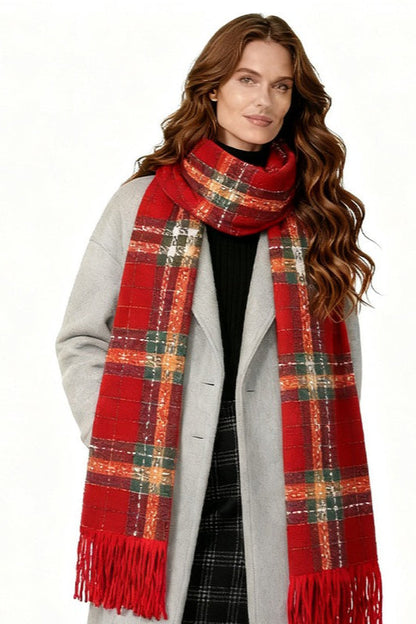 Checkered Warm Scarf