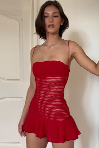 Minivestido Elegante Ajustado Cami Bandeau Liso Sexy