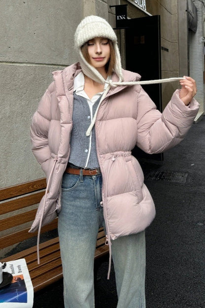 Chaqueta Plumas Premium de Gabardina de Pato Blanco