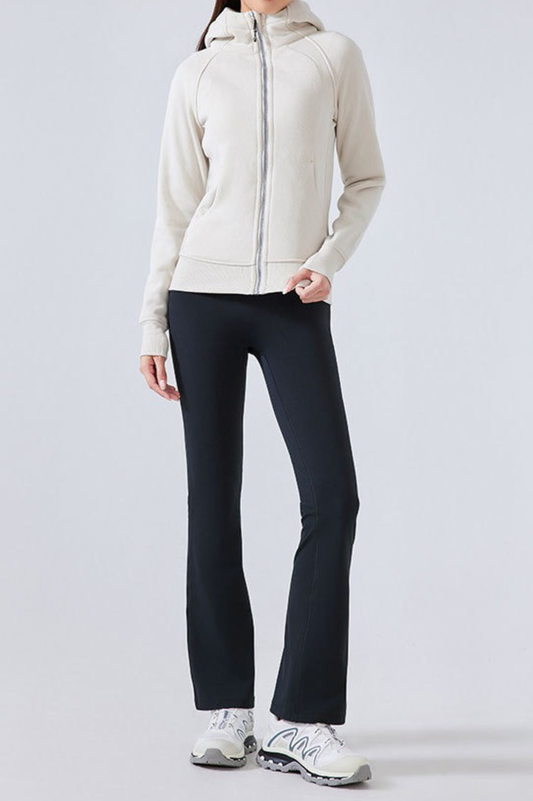 Leggings de yoga acampanados de cintura alta con forro polar