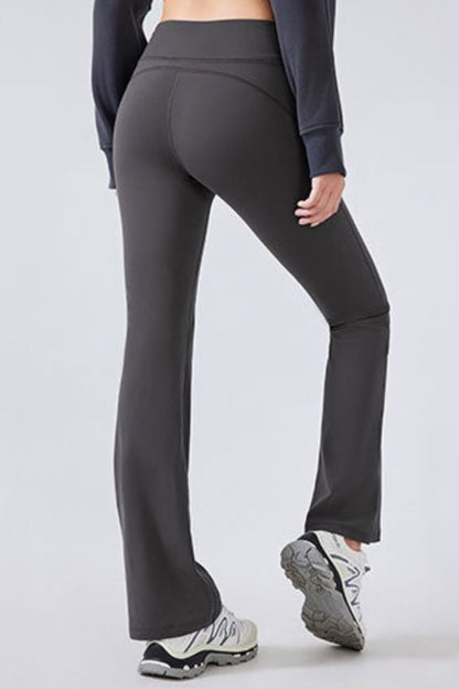 Leggings de yoga acampanados de cintura alta con forro polar
