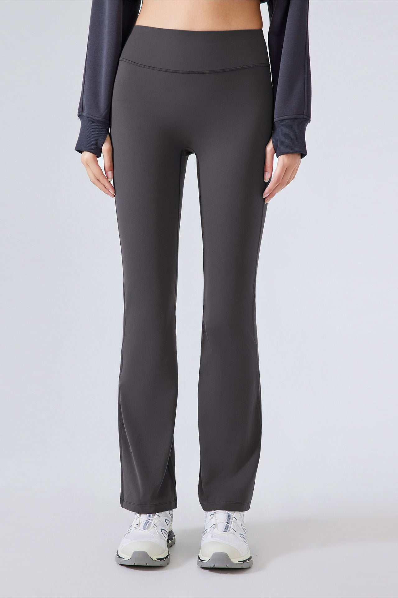 Leggings de yoga acampanados de cintura alta con forro polar