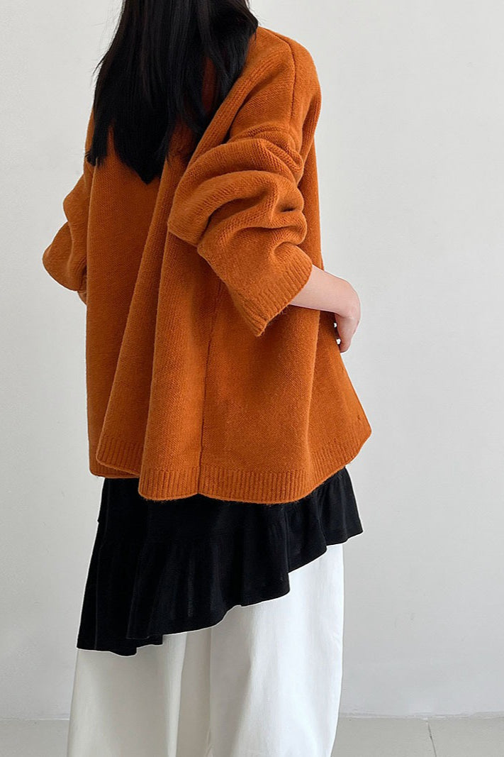 Cárdigan estilo vintage de corte holgado