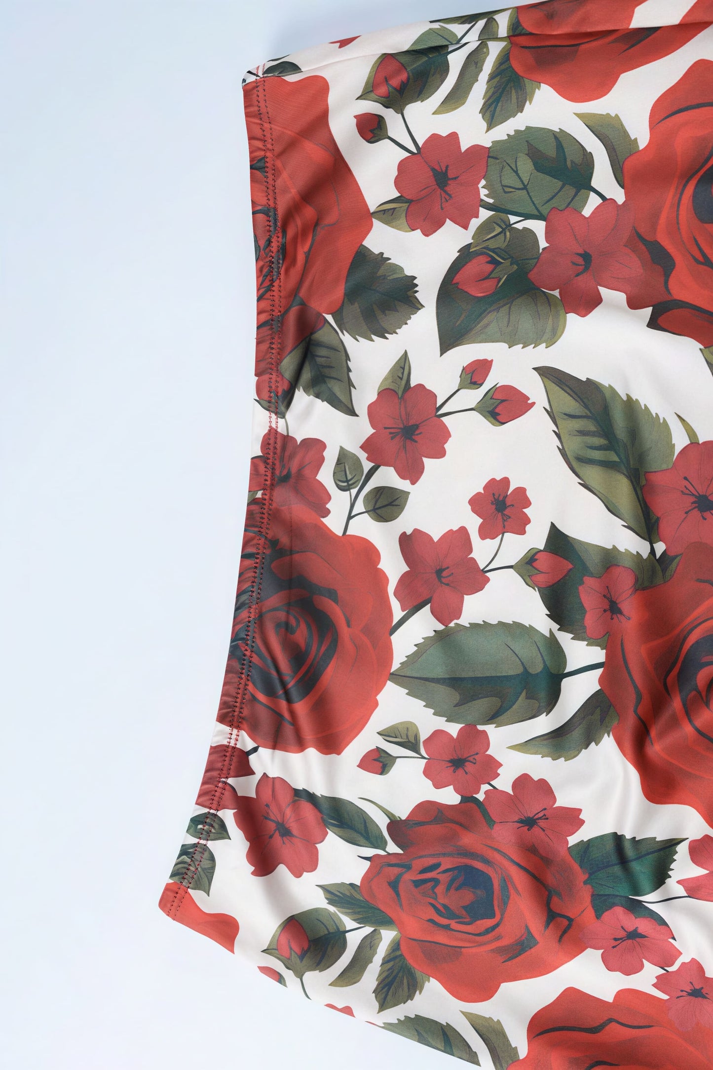 Conjunto de falda larga ajustada y top camisero con estampado floral