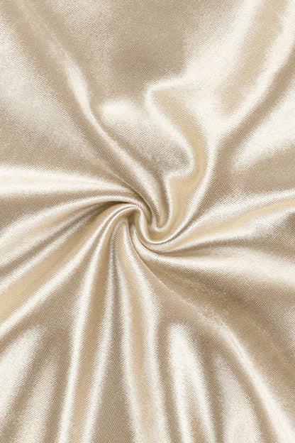 Silk Gloss Strapless Bowknot Bodycon Party Dress