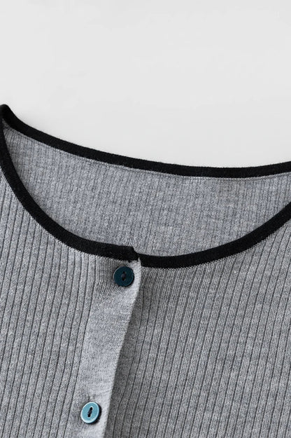 Knit Bow Cami Twinset Cardigan