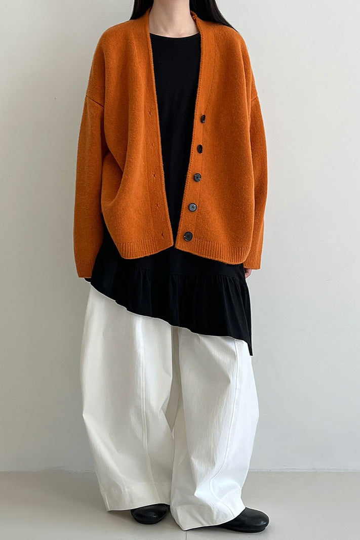 Cárdigan estilo vintage de corte holgado