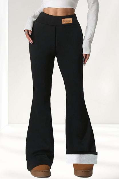 Leggings acampanados térmicos de tiro alto que realzan los glúteos