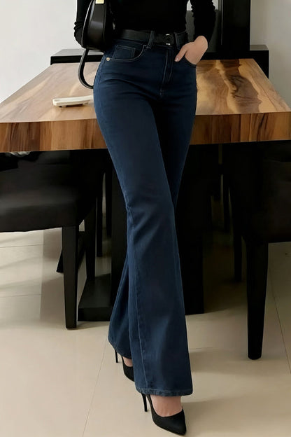Stylish High-waisted Pockets Casual Women's Jeans
