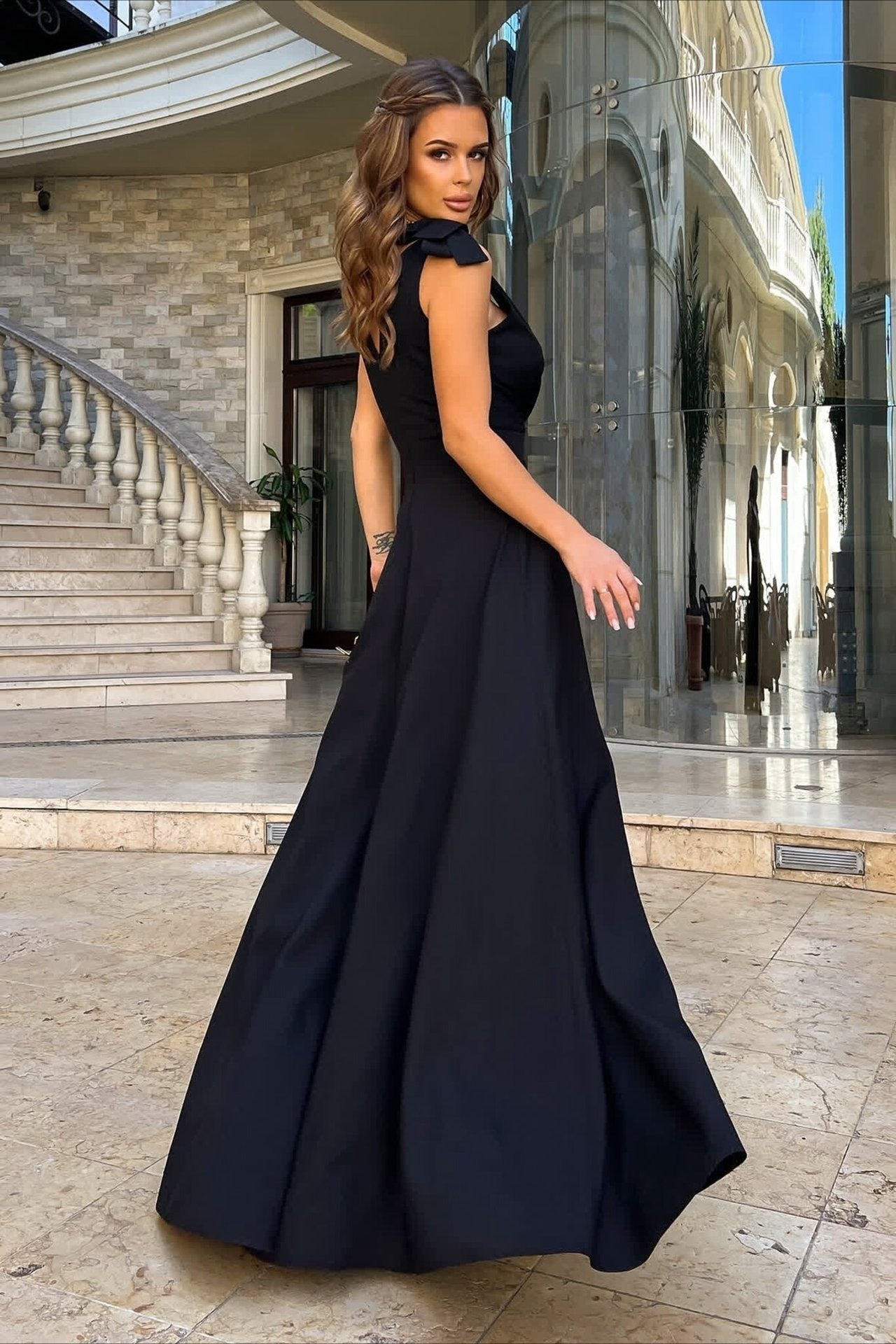 Elegante Vestido de Fiesta Largo sin Mangas