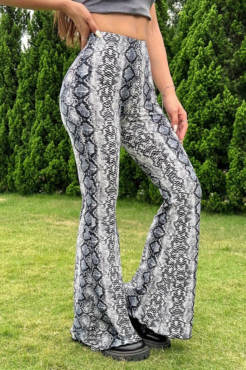 Pantalones Acampanados de Serpiente Atractivos