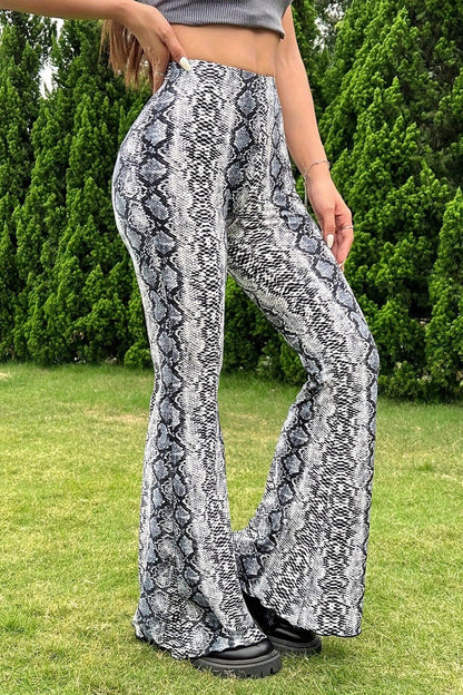 Pantalones Acampanados de Serpiente Atractivos