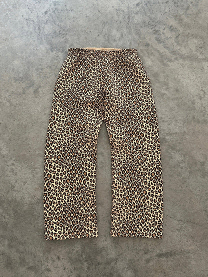 Y2K Leopard Print Hip-Hop Zip Hoodie