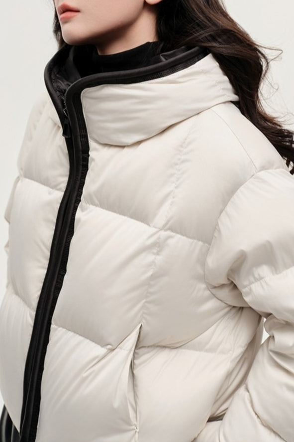 Chaqueta Acolchada Cálida con Capucha