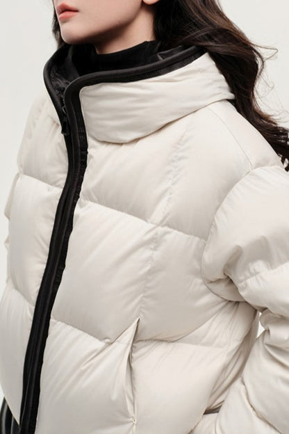 Chaqueta Acolchada Cálida con Capucha