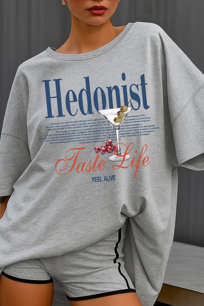 Camiseta de algodón estampada informal