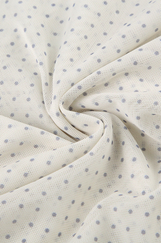 Retro Polka Dot Tie Mini Skirt
