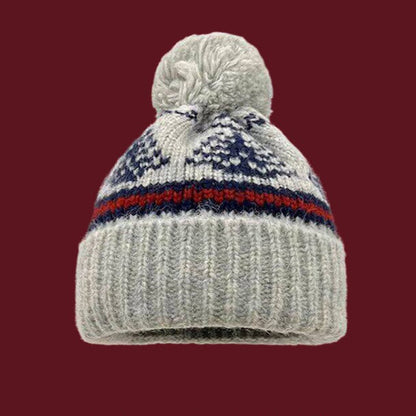 Gorro con pompón texturizado