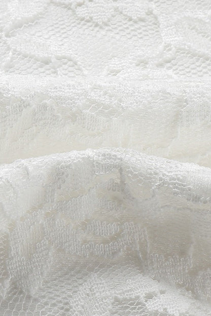Halter Hollow Out Lace Dress