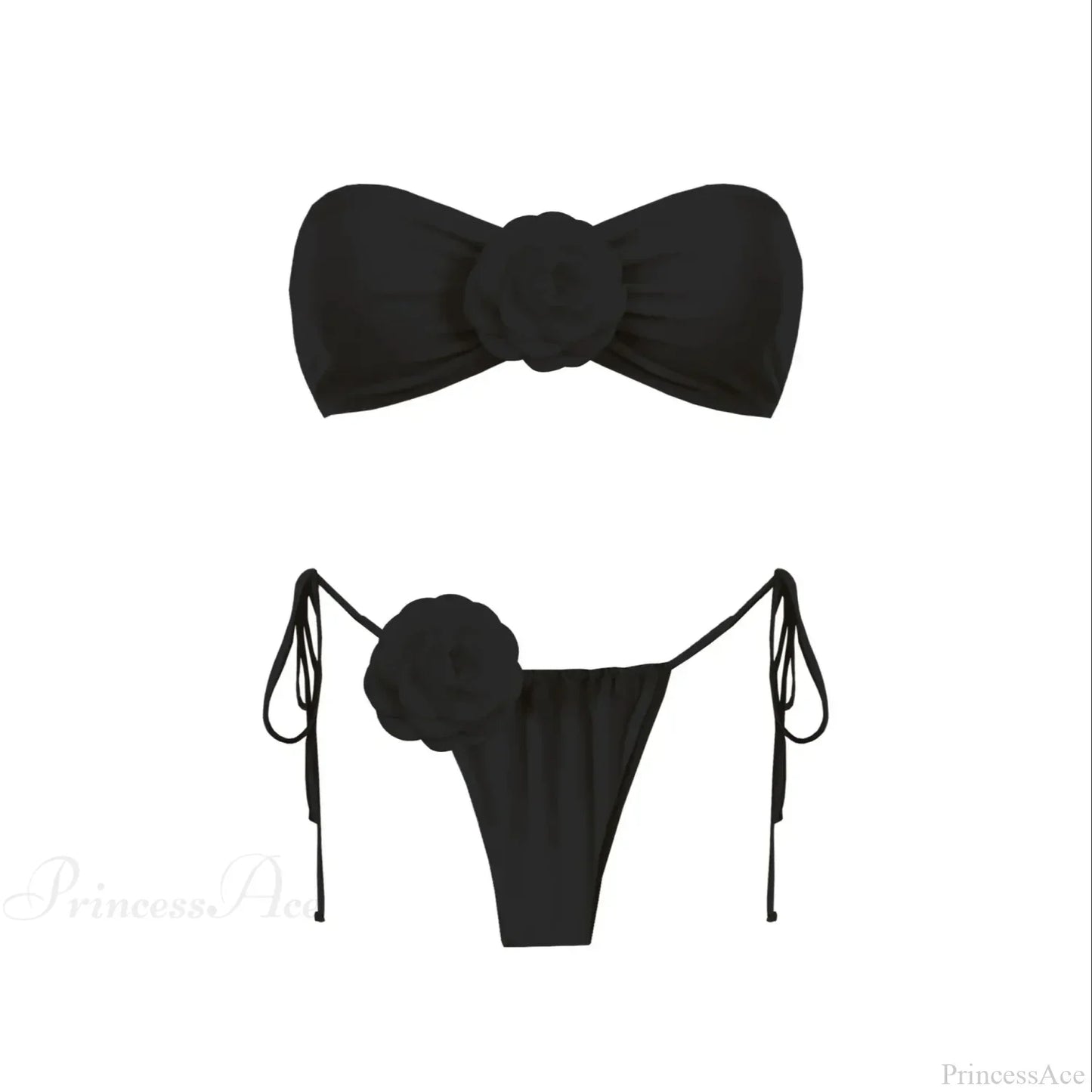 3D Flower Bandage Bikini Set