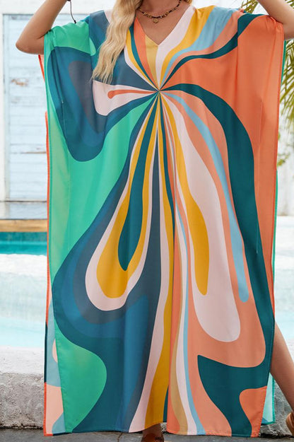 Guardapolvo floral holgado