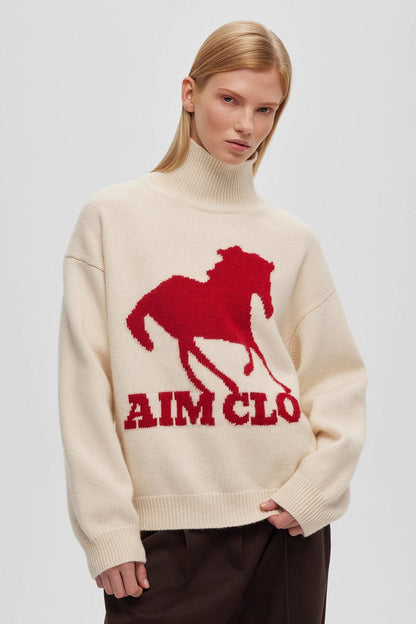 Animal Print Colorblock Turtle Sweatshirt