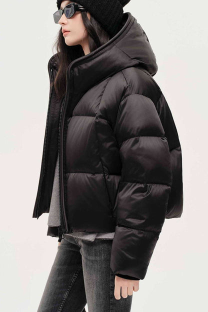 Chaqueta Acolchada Cálida con Capucha