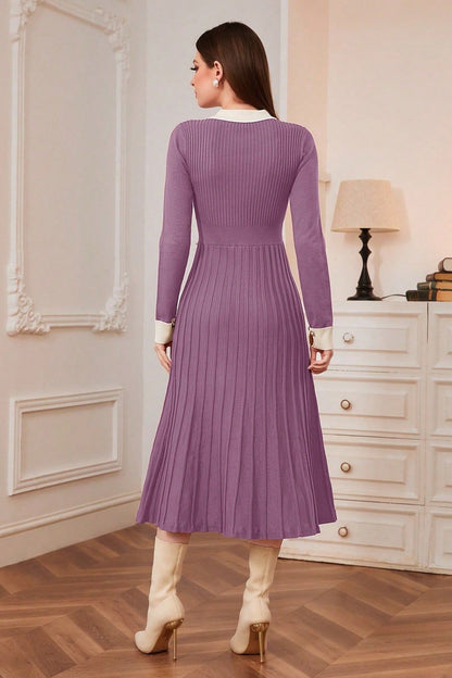 Vestido de punto A-line vintage