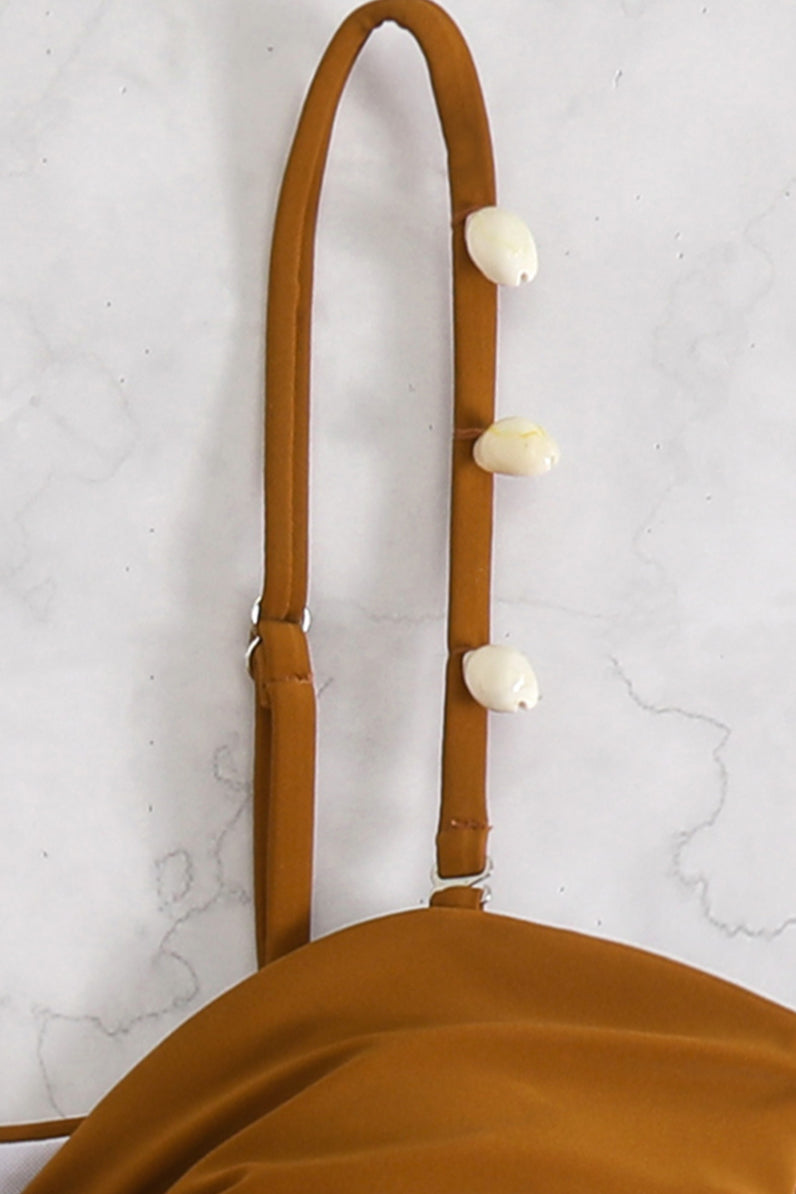 Conjunto de bikini de borlas de playa de dos piezas