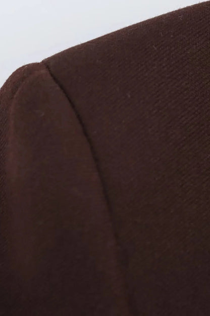 Elegant Chic Shrug Pocket Blazer