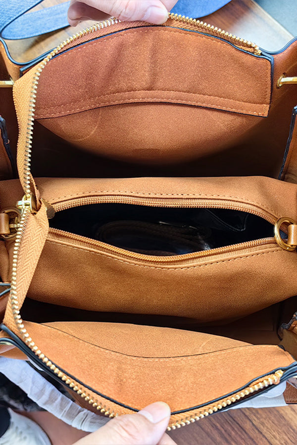 Stylish and Casual Large-capacity Embossed Shoulder Bag