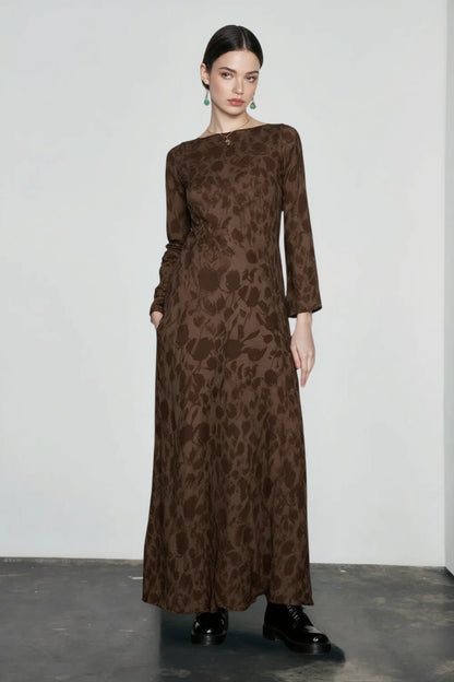 DressBetty - 2024 Elegant O-neck High Waist Evening Party Streetwear Maxi Dress