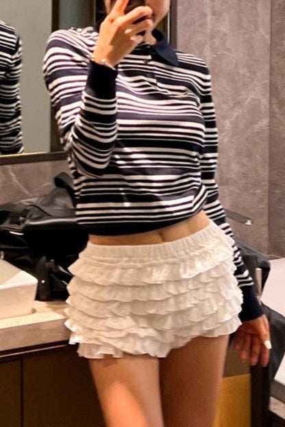 Ruffle Tiered Layered Bubble Shorts