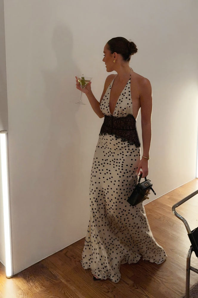 Sheer Polka Dot Slip Dress