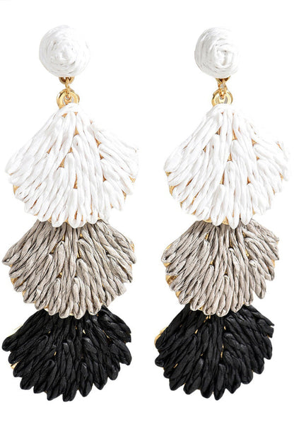 Bohemian Style Woven Seashell Vacation Earrings