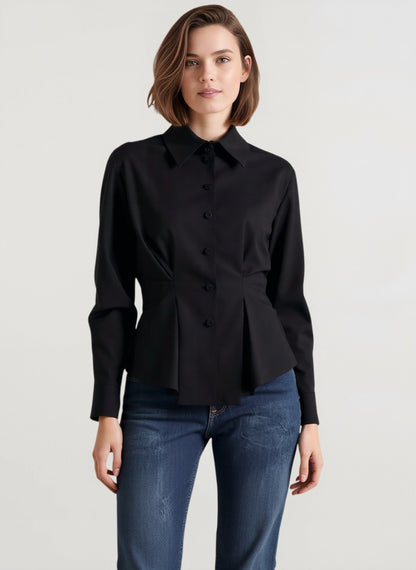 Luxe Tailored Collared Blouse