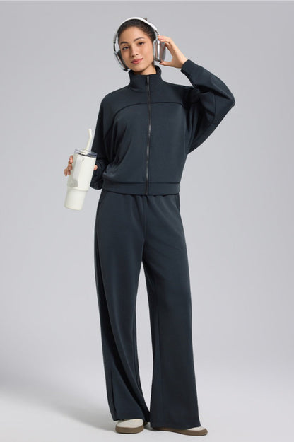 Chaqueta cárdigan con cremallera, suelta, deportiva, para exteriores, yoga, manga larga
