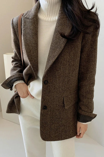 Versatile Wool Casual Blazer