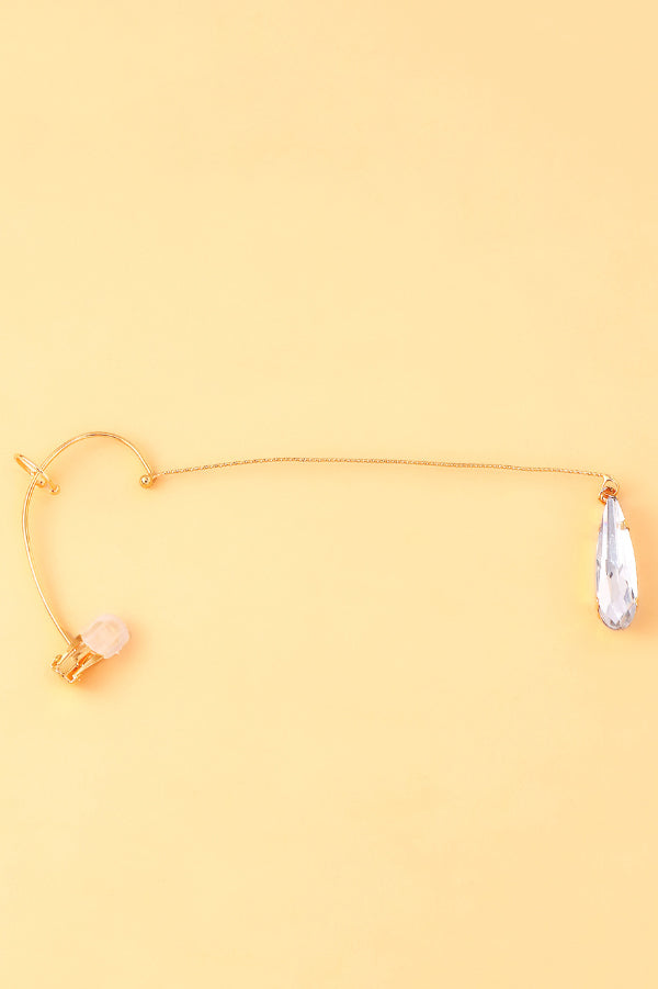 Stylish Zircon Minimalist Teardrop Ear Hooks